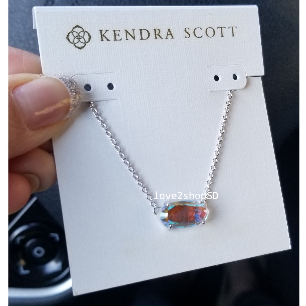 Kendra Scott Dichroic Silver Ever necklace - Picture 1 of 5